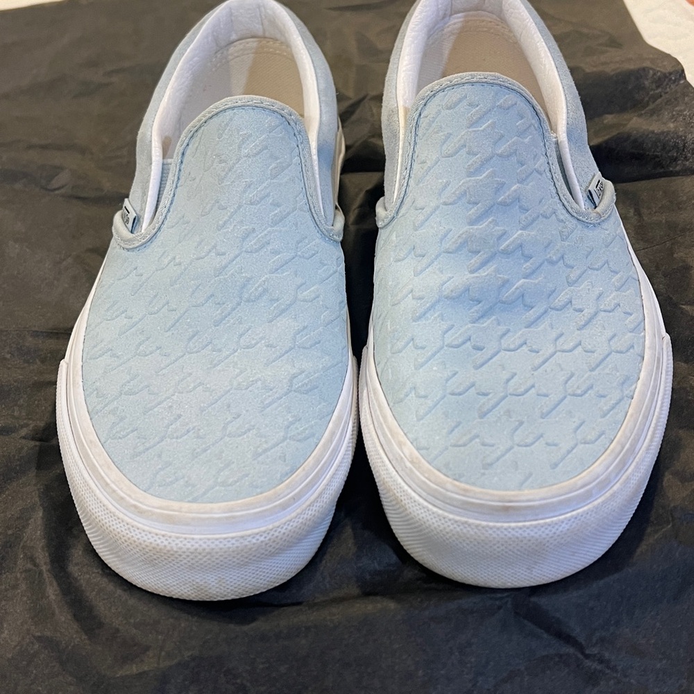 Vans Sky Blue Slip-On Shoes size  6.5 - Picture 2 of 9